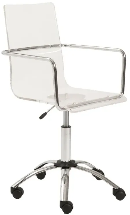 Chloe Office Chair in Clear by EuroStyle