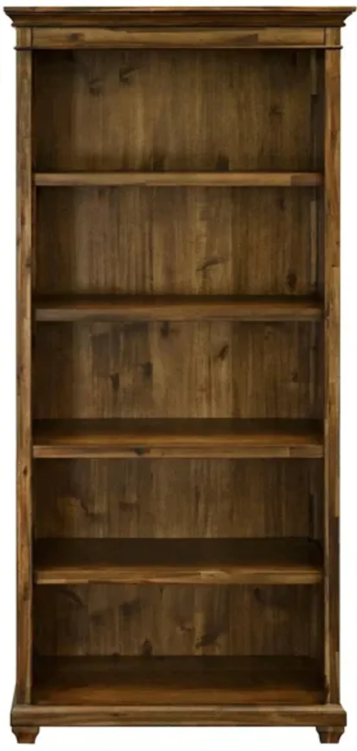 Porter Traditional Wood Open Bookcase in Brown by Martin Furniture