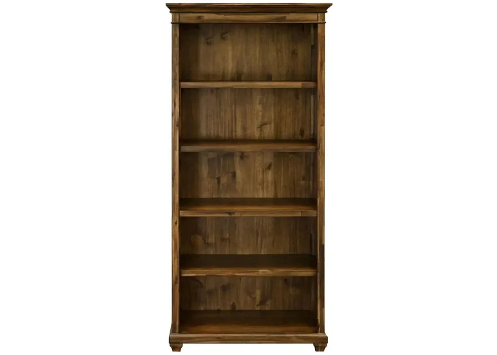 Porter Traditional Wood Open Bookcase in Brown by Martin Furniture