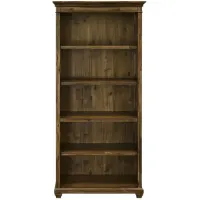 Porter Traditional Wood Open Bookcase in Brown by Martin Furniture