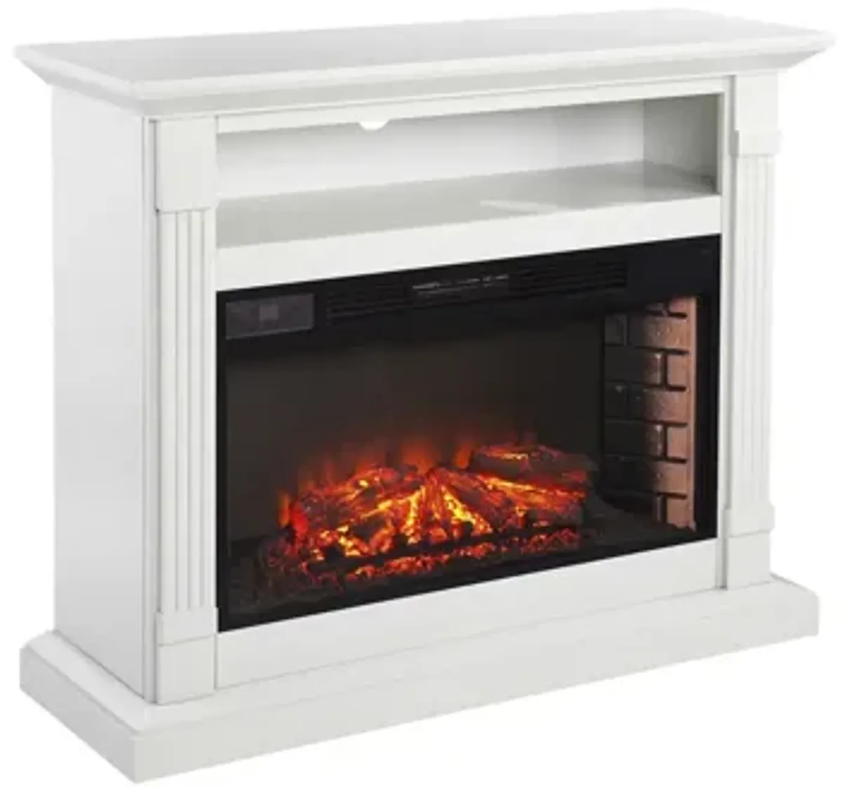 Prescot Media Fireplace in Gray by SEI Furniture