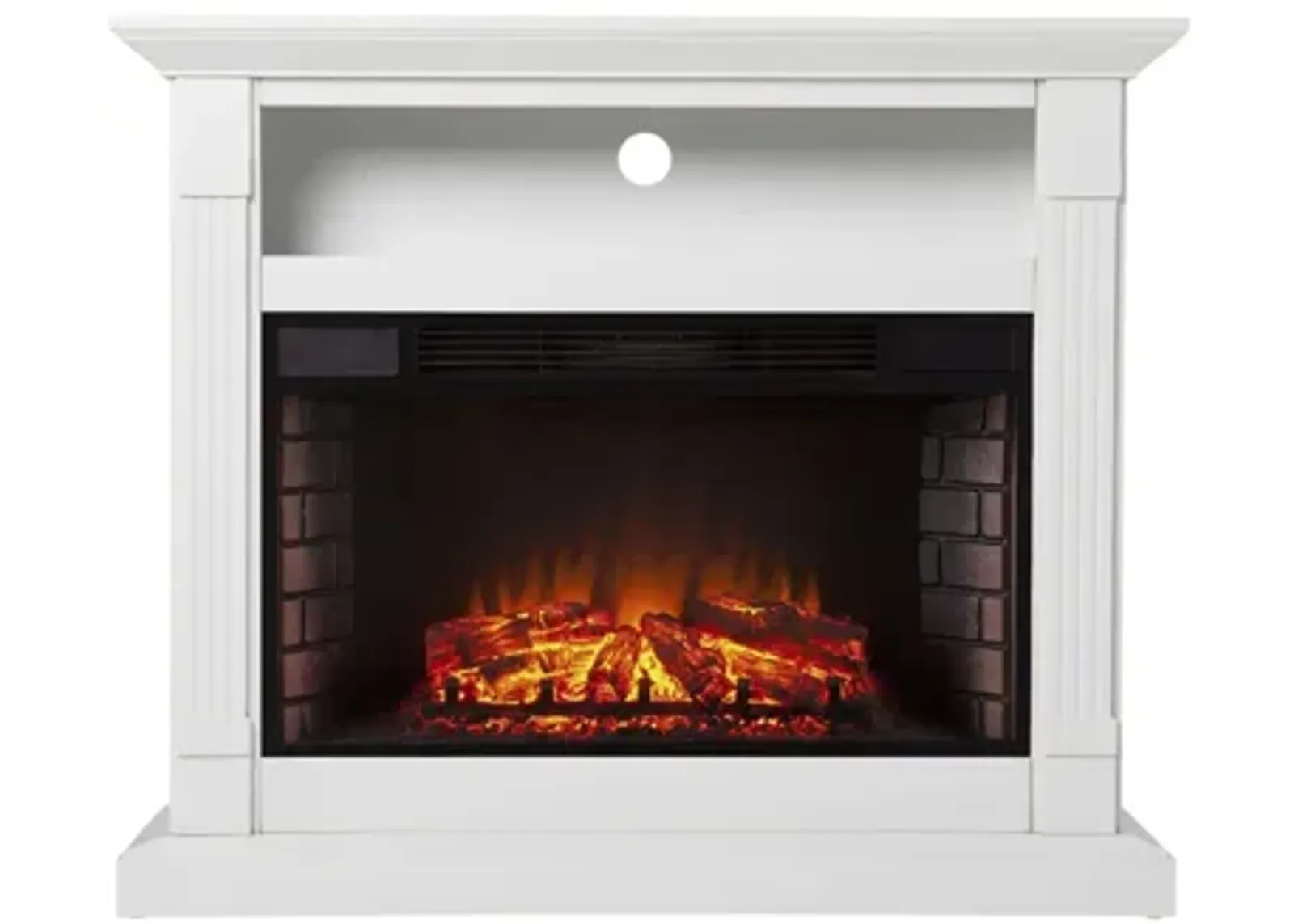 Prescot Media Fireplace in Gray by SEI Furniture