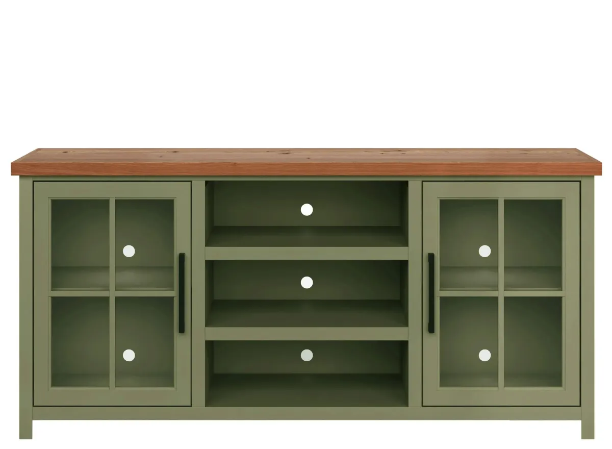 Vineyard TV Console in Sage with Fruitwood by Legends Furniture