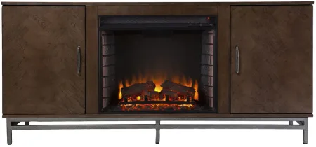 Georgia Fireplace Console in Brown by SEI Furniture
