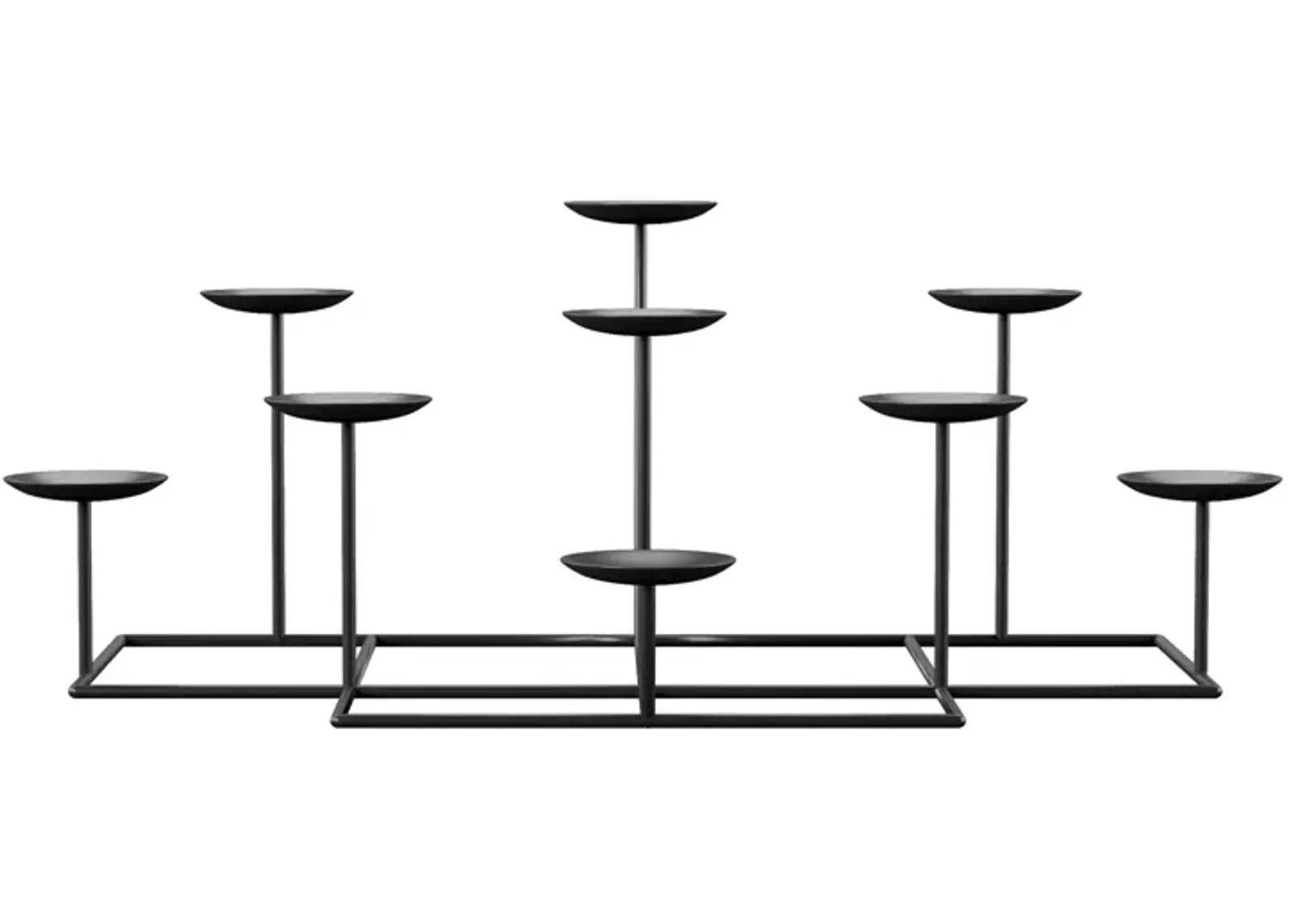 Newlyn Fireplace Candelabra in Black by SEI Furniture