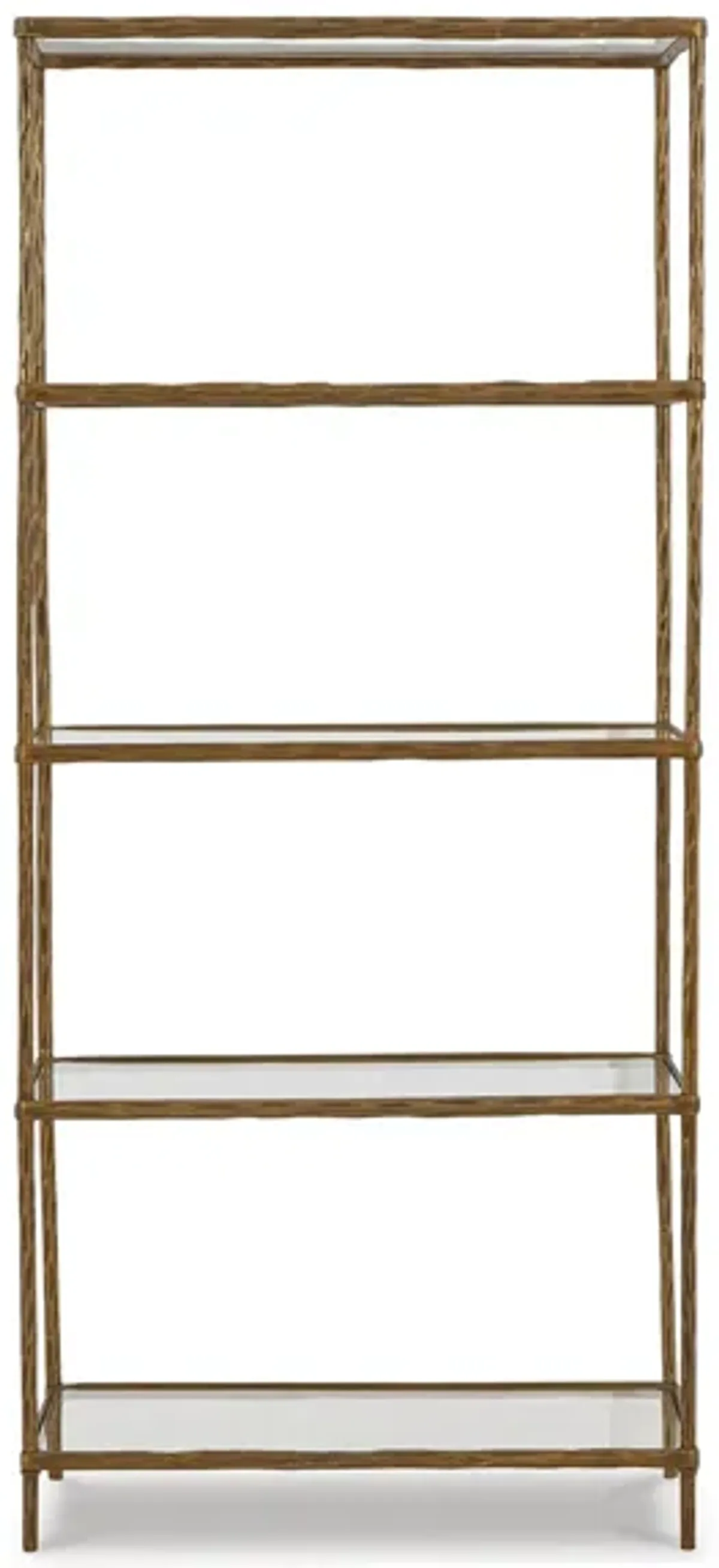 Ryandale Bookcase in Antique Brass Finish by Ashley Express