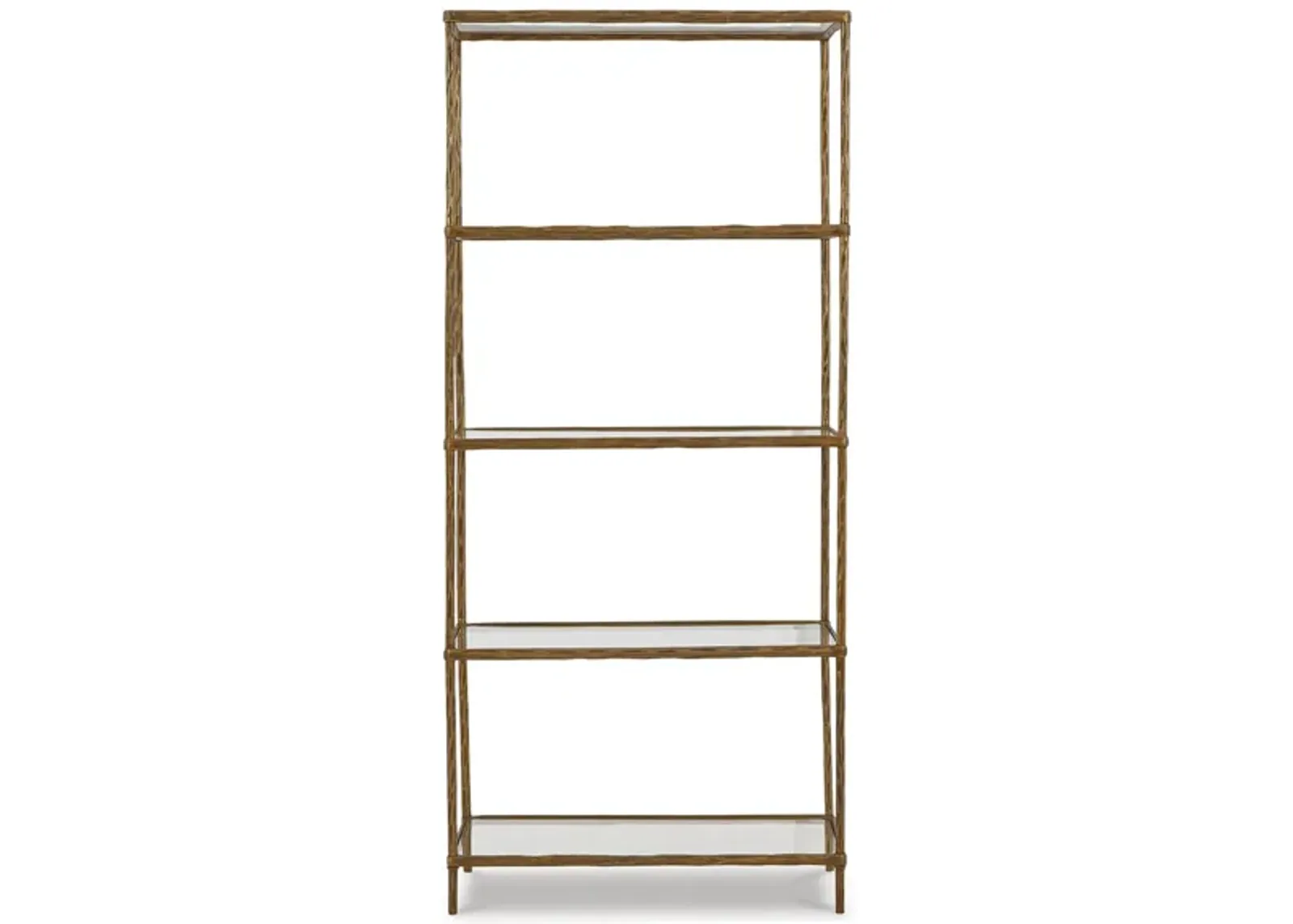 Ryandale Bookcase in Antique Brass Finish by Ashley Express