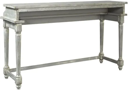 Hinsdale Console Bar Table w/ Two Stools in Greywood by Aspen Home