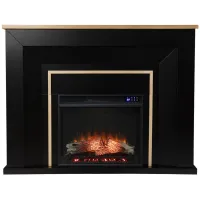 Connelly Touch Screen Fireplace in Black by SEI Furniture