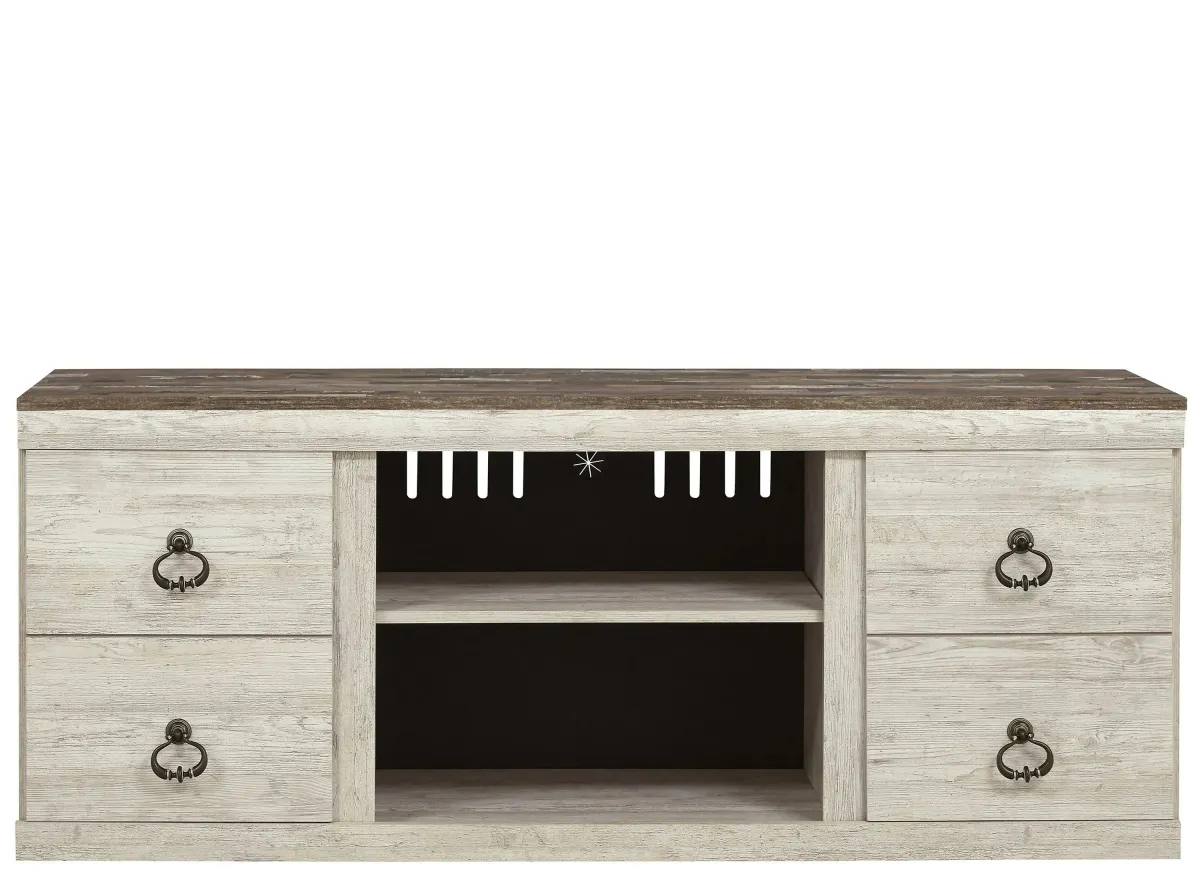 Willowton 60" TV Stand in Whitewash by Ashley Express