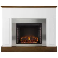 Heaney Fireplace in White by SEI Furniture