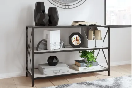 Bayflynn Bookcase in White/Black by Ashley Express