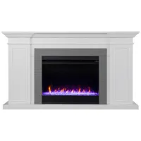 Northam Color Changing Fireplace in White by SEI Furniture