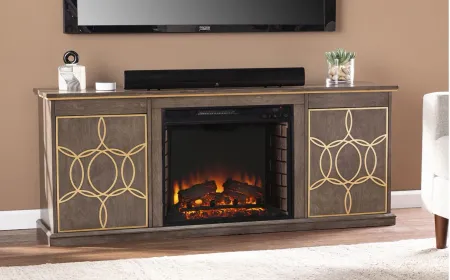 Purley Fireplace Console in Brown by SEI Furniture
