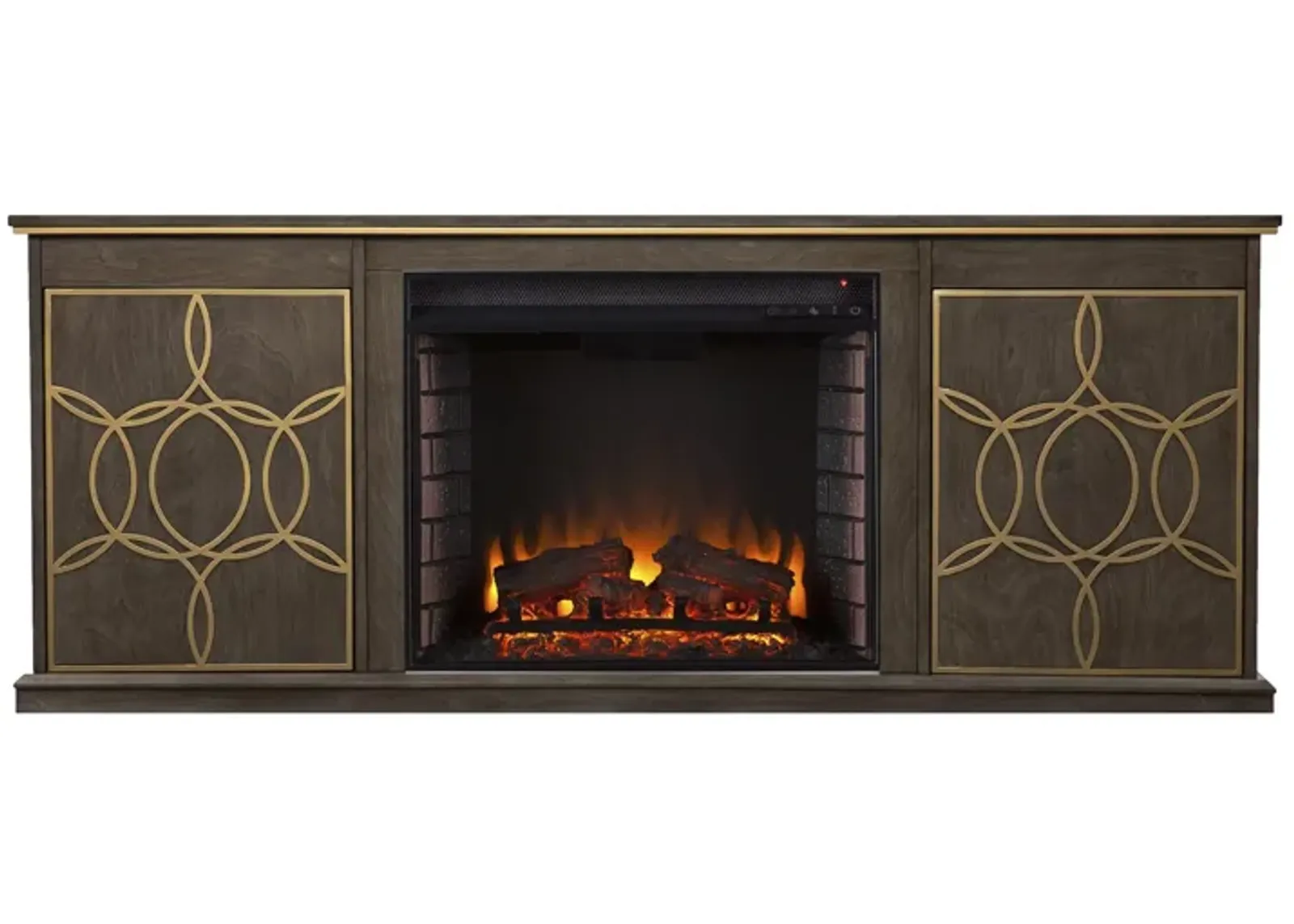 Purley Fireplace Console in Brown by SEI Furniture