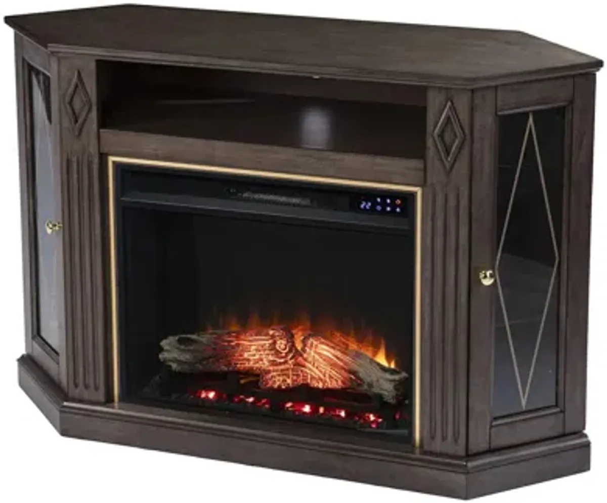 Blackburn Touch Screen Corner Media Fireplace