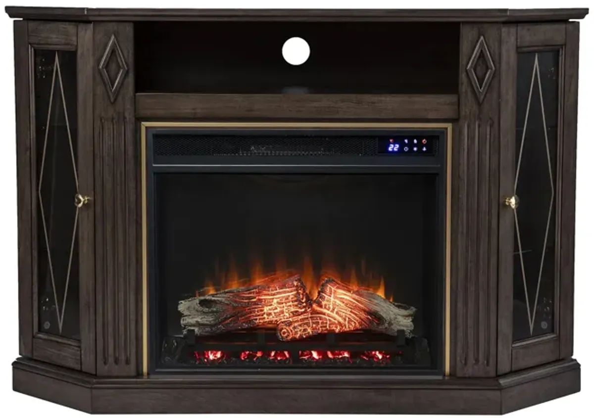 Blackburn Touch Screen Corner Media Fireplace