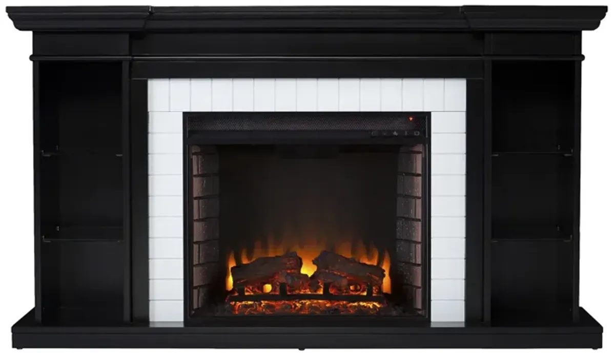 Longridge Fireplace in Black by SEI Furniture