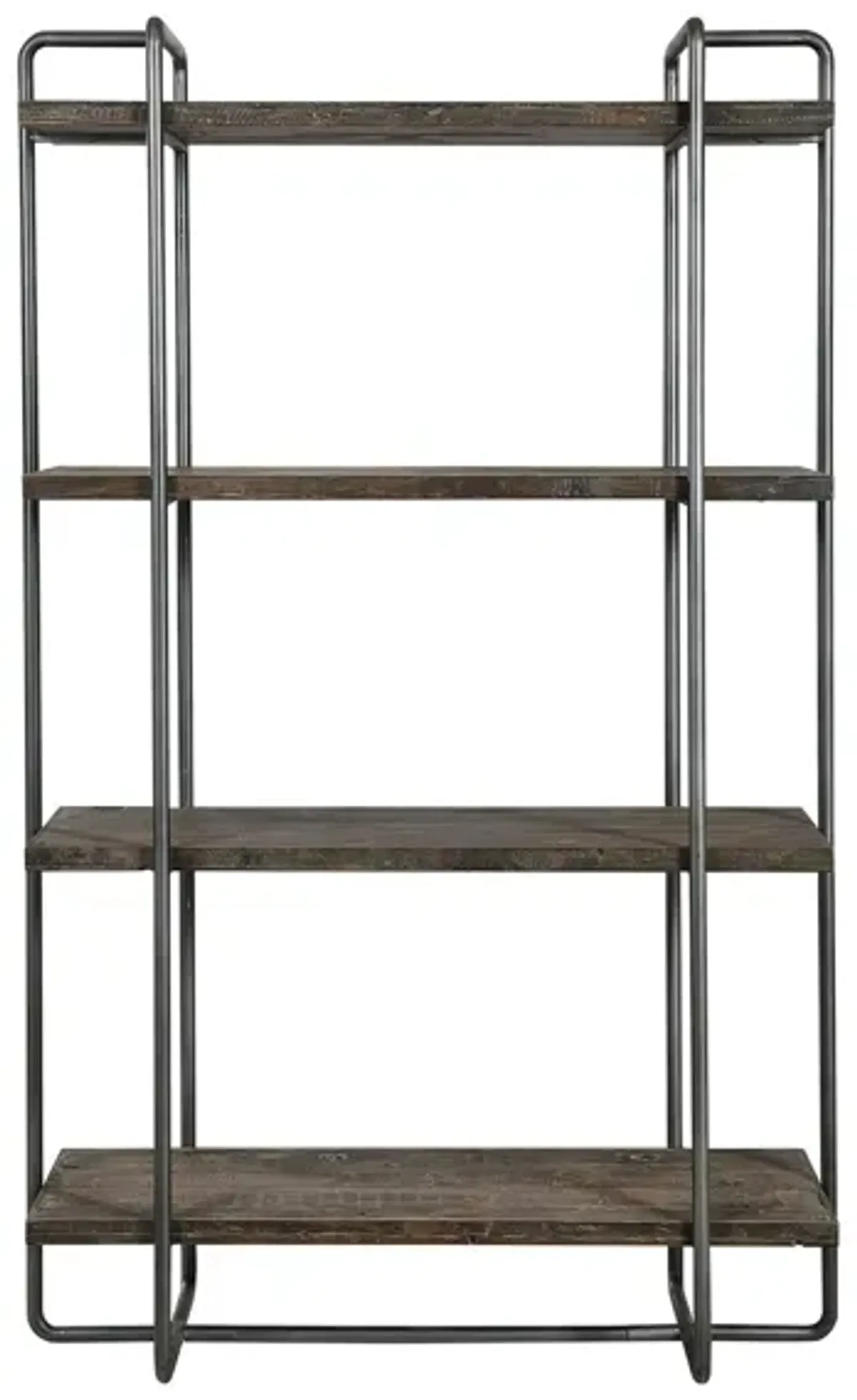 Stilo Etagere in Dark Brushed Pewter by Uttermost