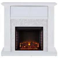 Newmarket Media Fireplace in White by SEI Furniture