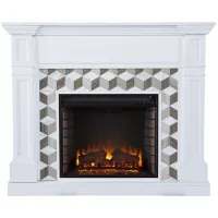 Enright Fireplace in White by SEI Furniture