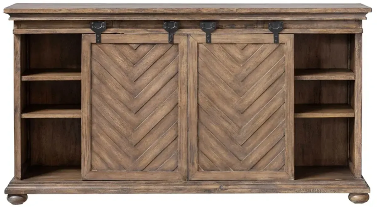 Primalia Barn Door Media Console