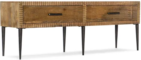 Commerce & Market 2-Drawer Entertainment Console in Medium natural wood finish by Hooker Furniture