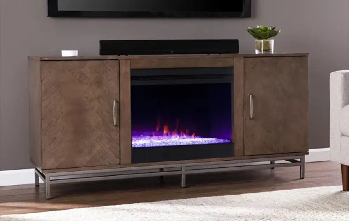 Georgia Color Changing Fireplace Console