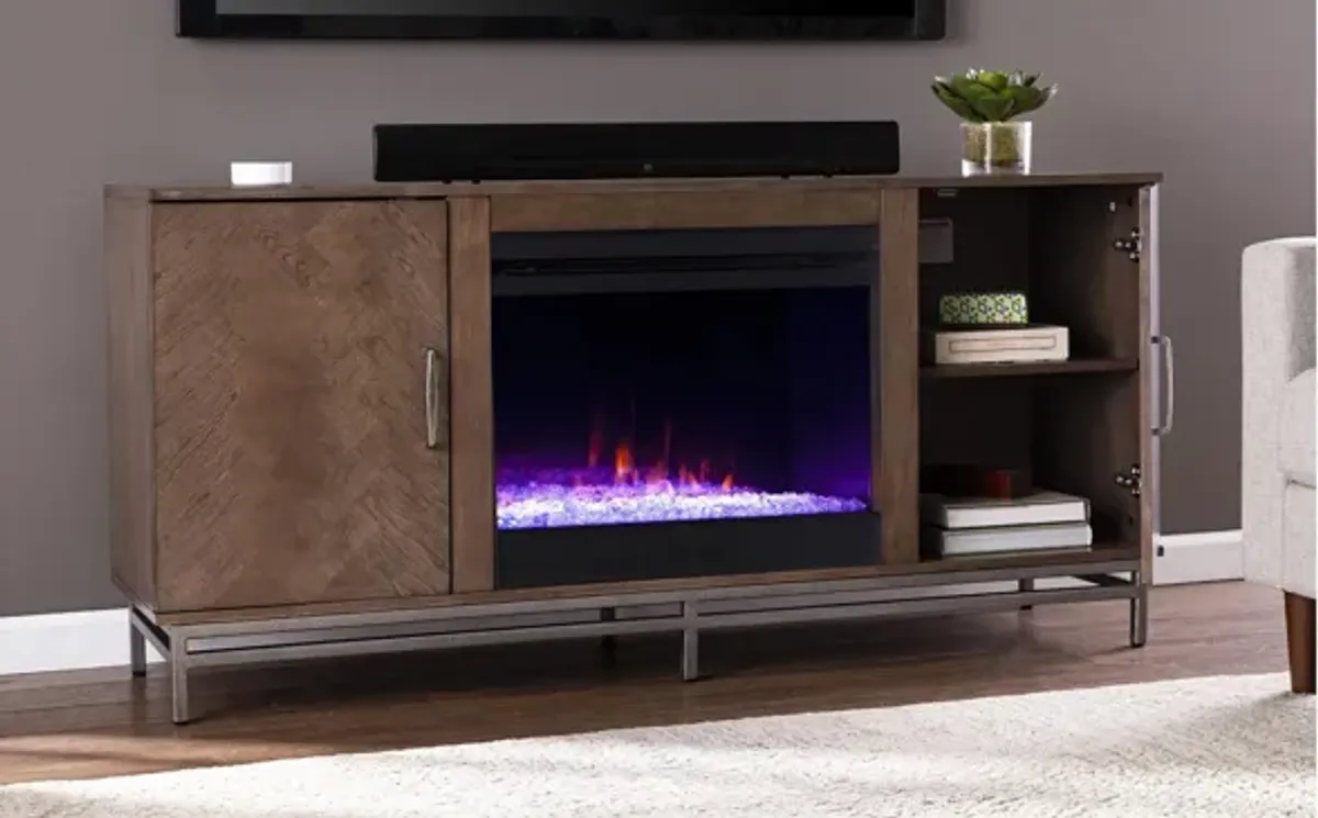 Georgia Color Changing Fireplace Console