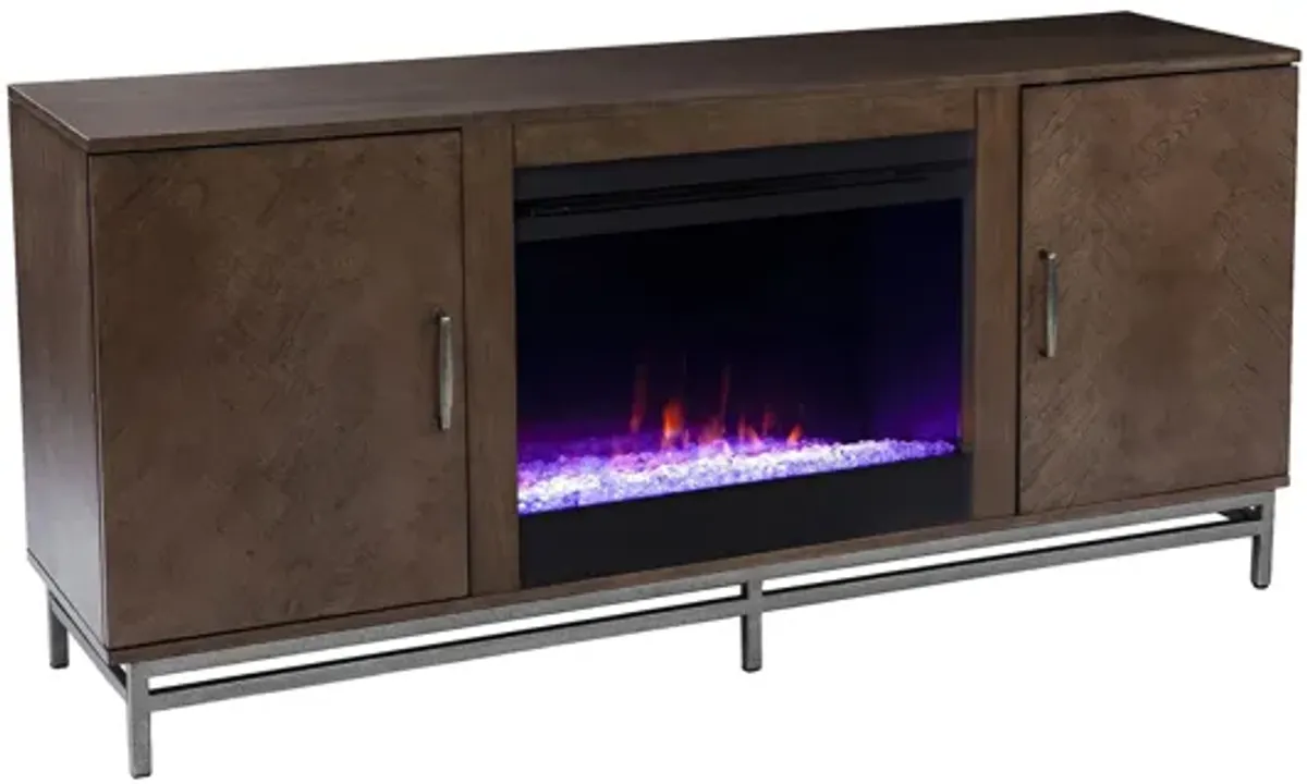 Georgia Color Changing Fireplace Console