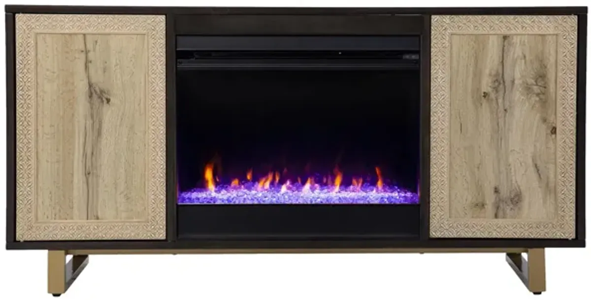 Poynton Color Changing Fireplace Console