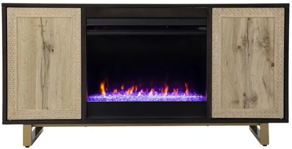 Poynton Color Changing Fireplace Console