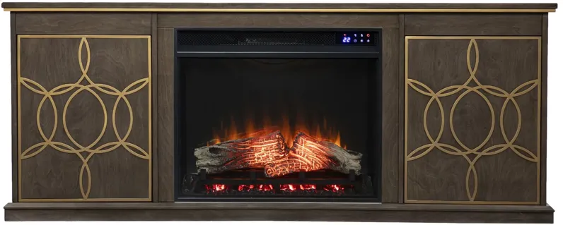 Purley Fireplace Console in Brown by SEI Furniture