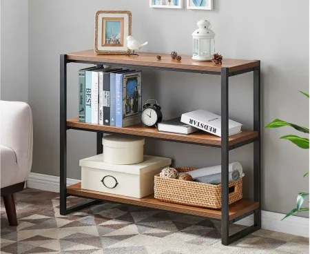 Anderson 3 Tier Bookcase in Gliese Brown by New Pacific Direct