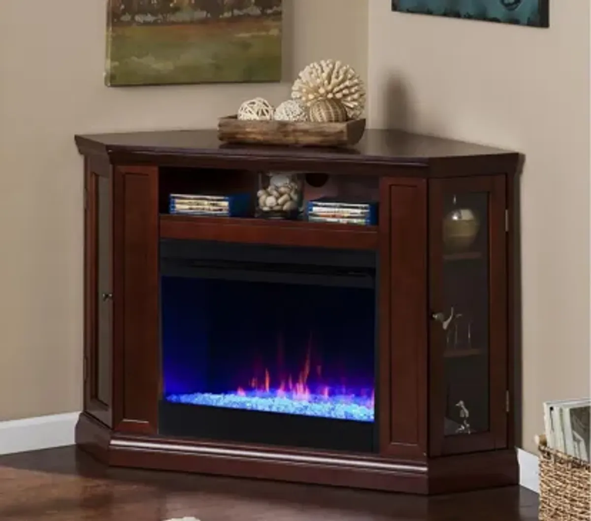 Oldham Color Changing Media Fireplace