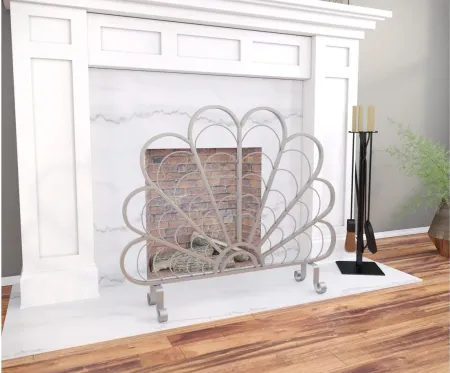 Killian Fireplace Screen in Silver by SEI Furniture