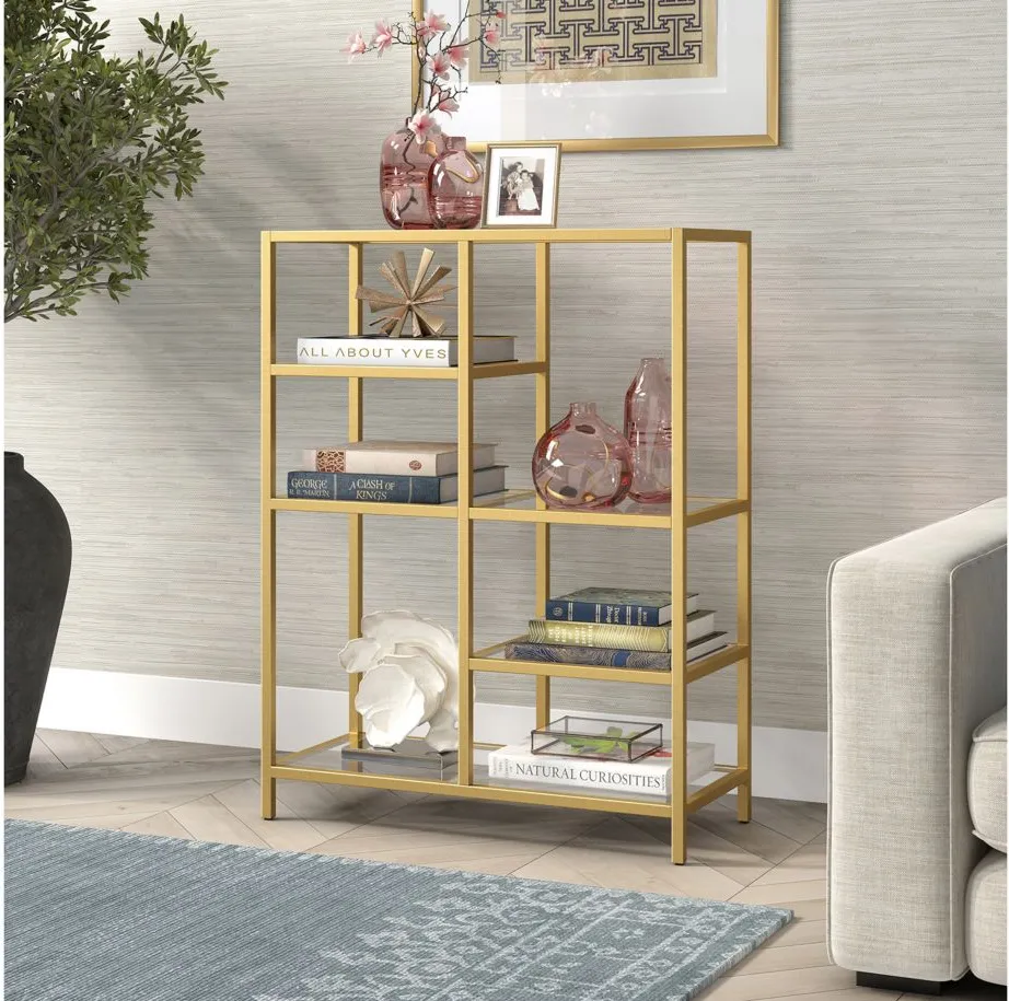 Kelly Bookcase in Brass by Hudson & Canal