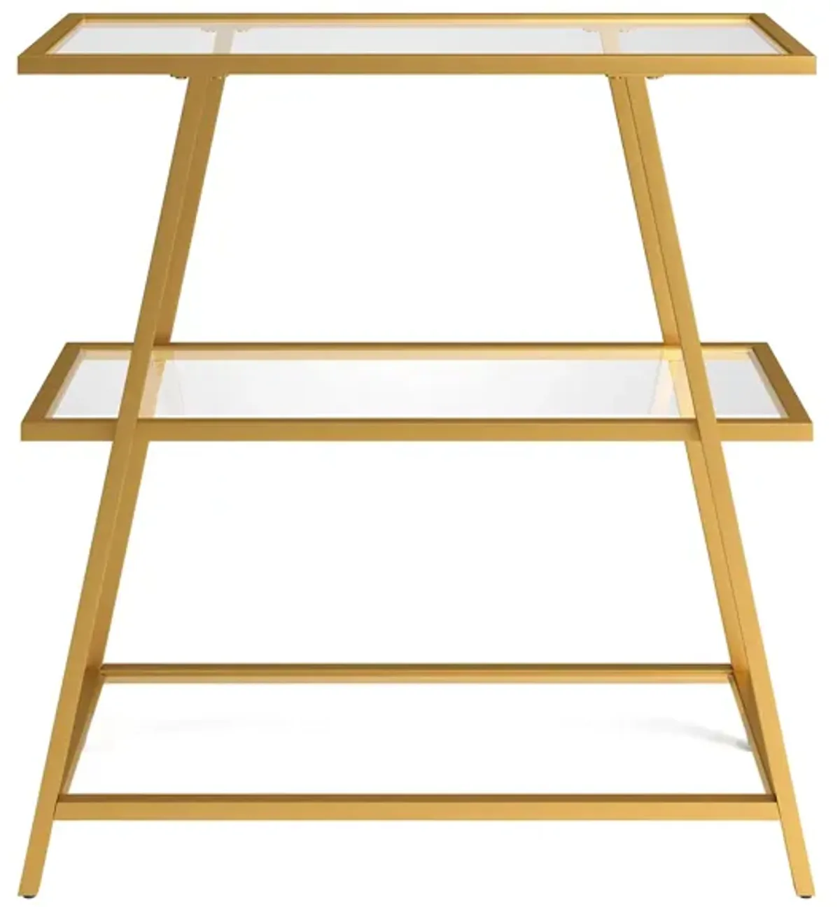 Luna 36" Tall Bookcase in Brass by Hudson & Canal