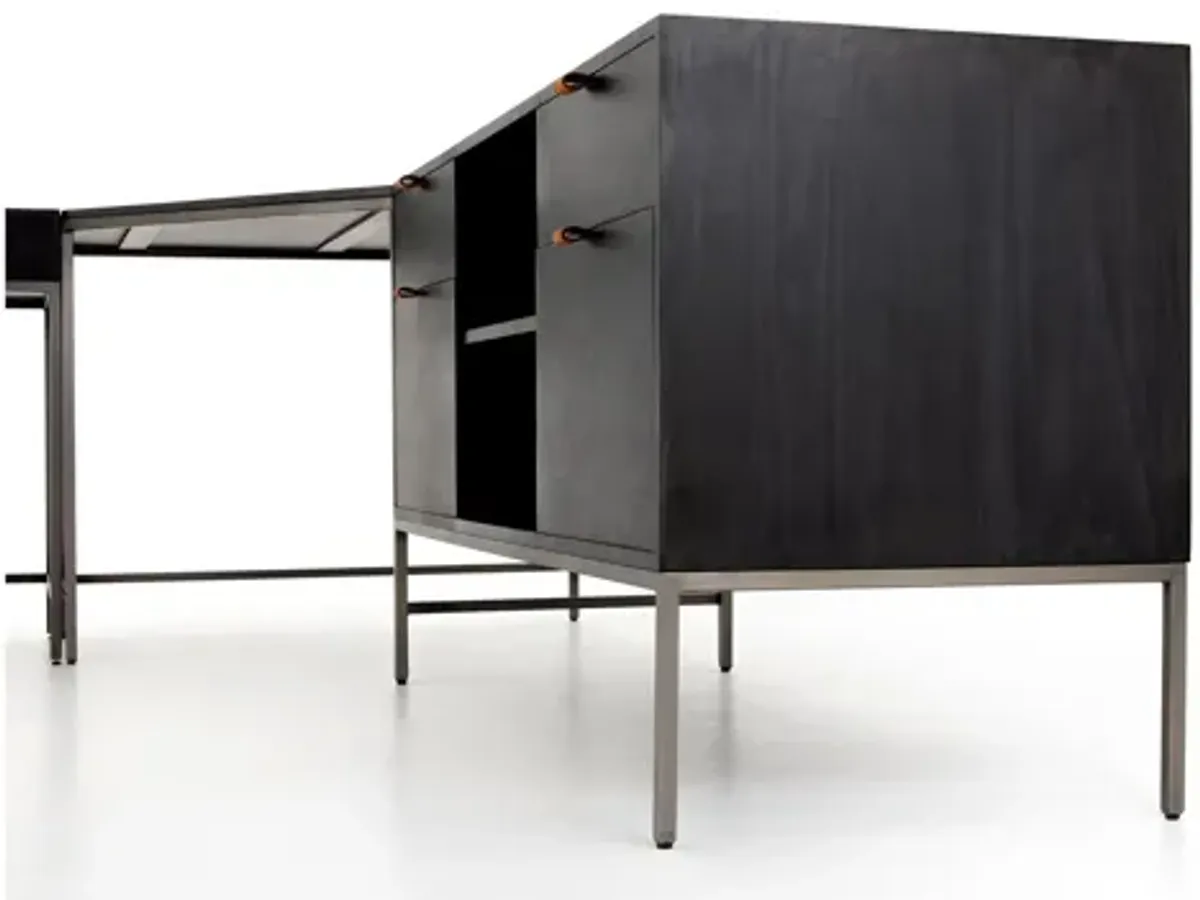 Edgefield Desk With Filing Credenza