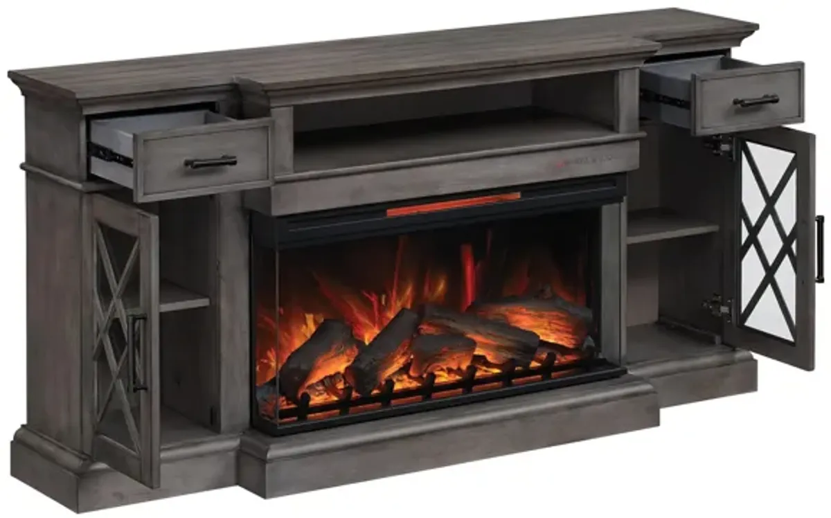 Hamilton 70" TV Console w/ Electric Fireplace