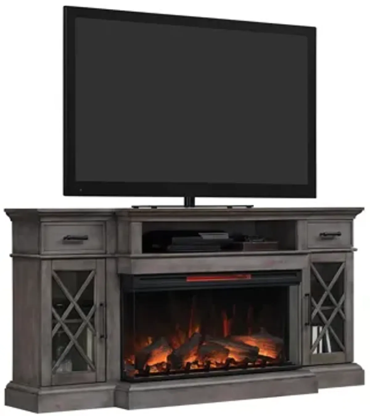 Hamilton 70" TV Console w/ Electric Fireplace