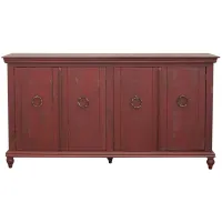 Capri Accent Console in Red by International Furniture Direct