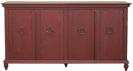 Capri Accent Console in Red by International Furniture Direct