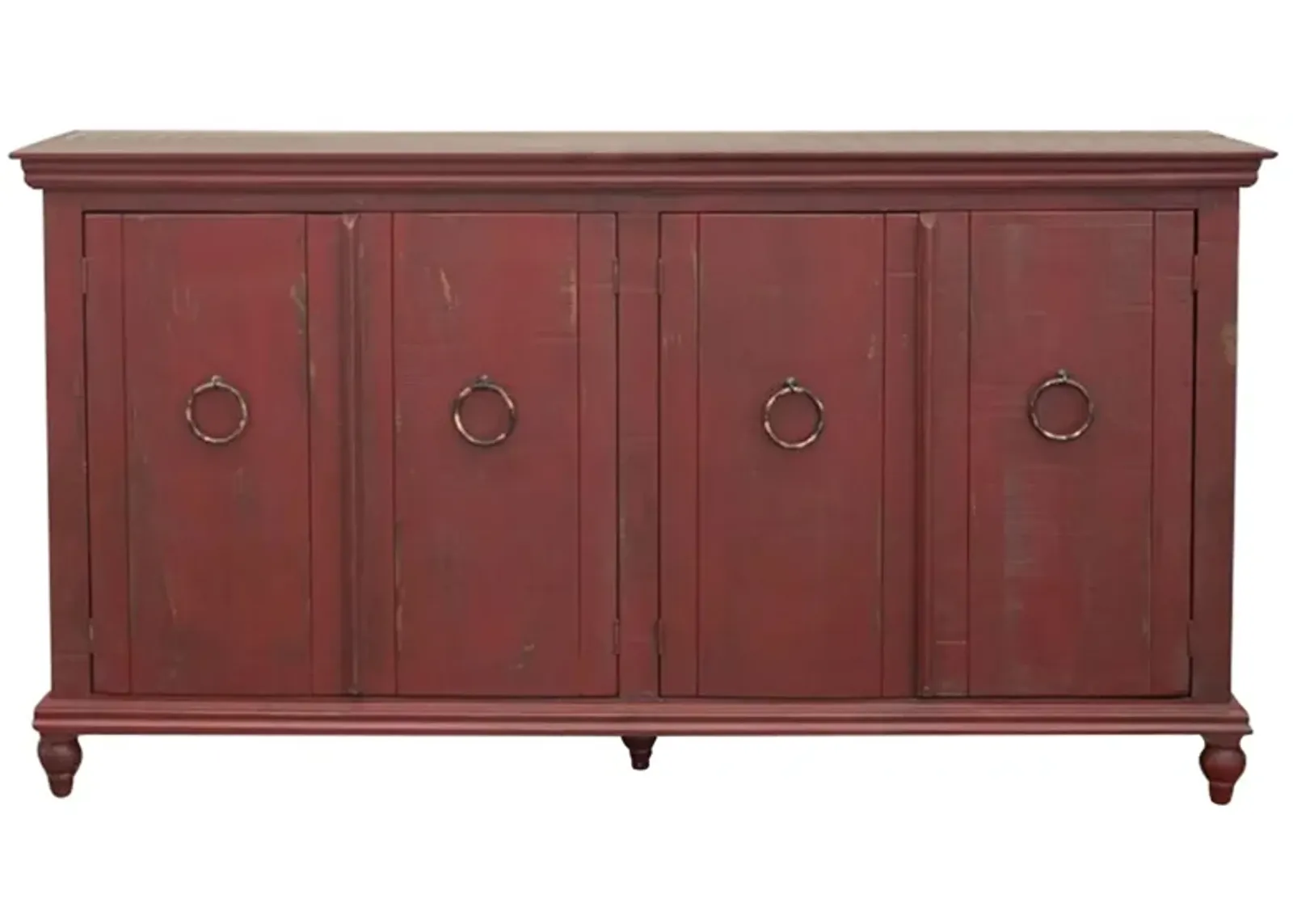 Capri Accent Console in Red by International Furniture Direct