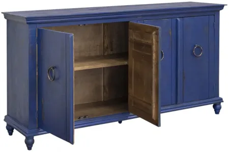Capri Accent Console in Blue by International Furniture Direct