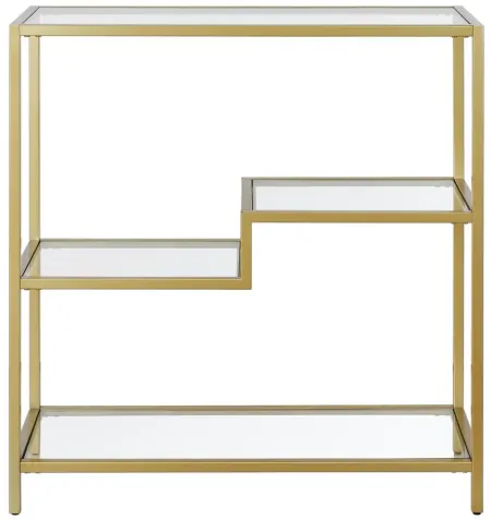 Carli 36" Tall Bookcase in Gold by Hudson & Canal