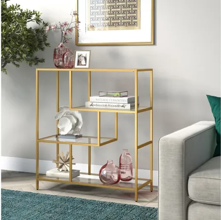 Carrie Bookcase in Brass by Hudson & Canal