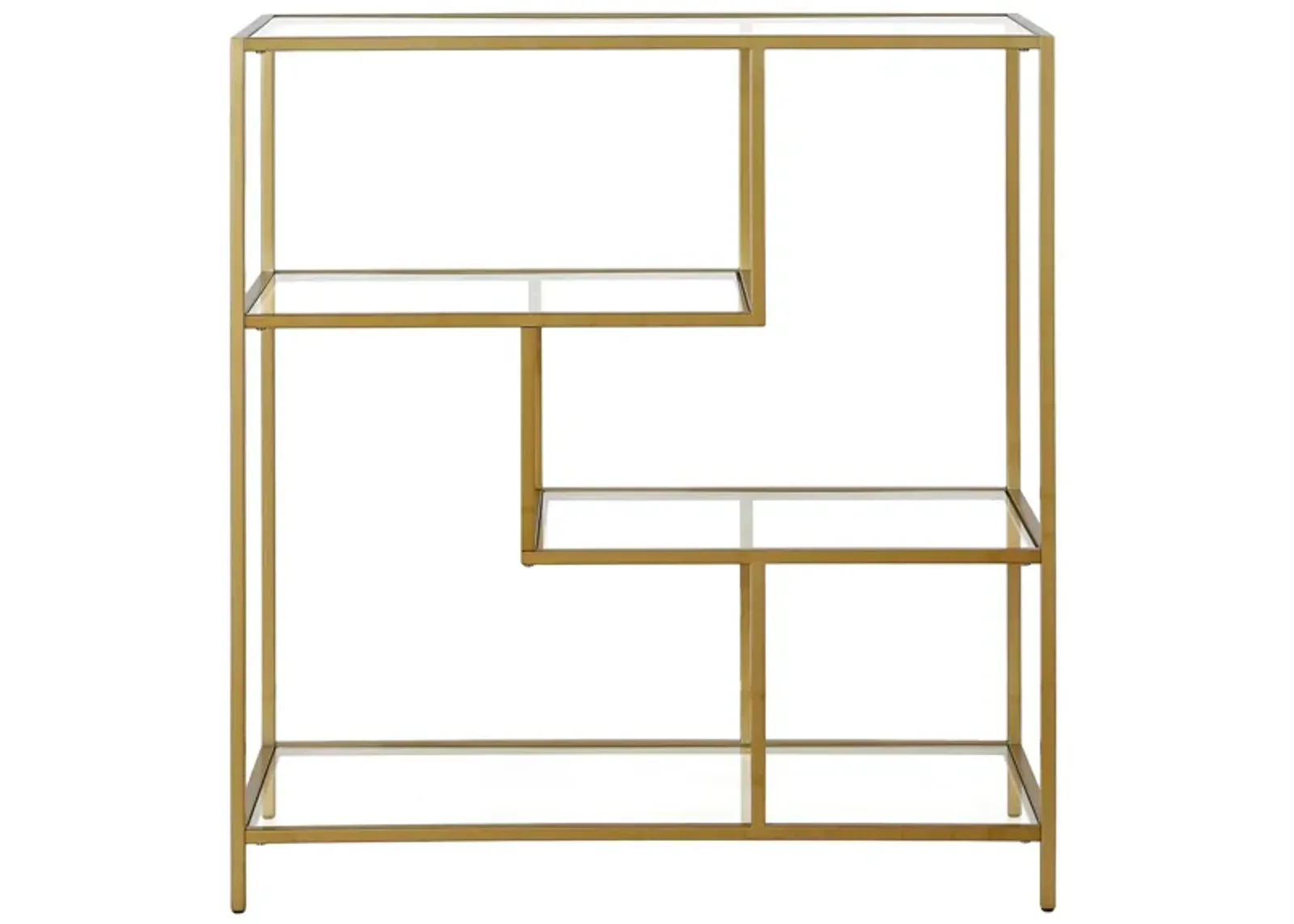 Carrie Bookcase in Brass by Hudson & Canal