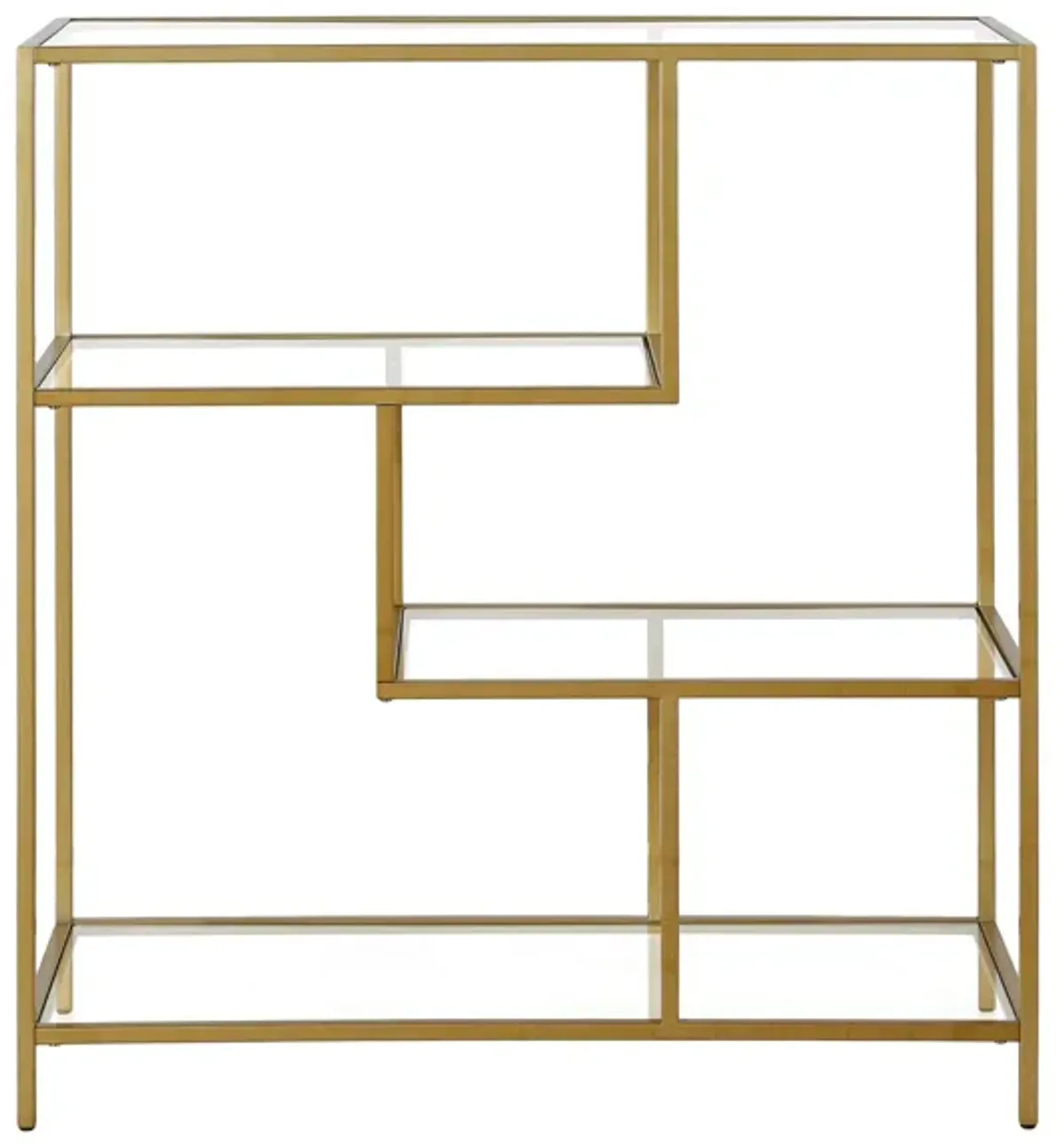 Carrie Bookcase in Brass by Hudson & Canal