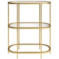 Cassie Bookcase in Brass by Hudson & Canal